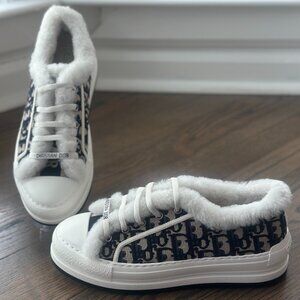 Christian Dior Walk’n’Dior Platform Sneakers – Shearling – NWOT